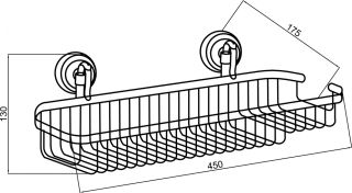 Полка для губок Boheme Medici бронза 10618
